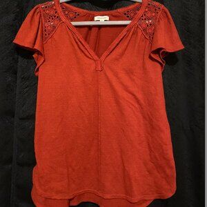 Lace shoulder Blouse